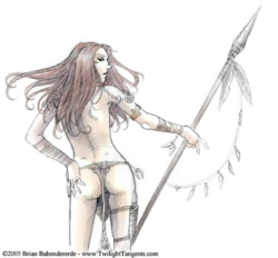 Just a little sketch, but the hair was fun to draw.