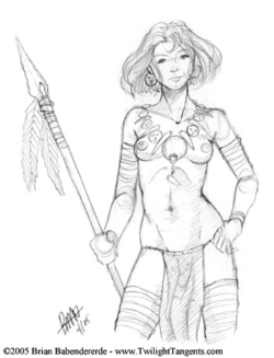 Just a little cave girl that I never finished.