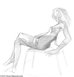 Another quick pose from a live model.