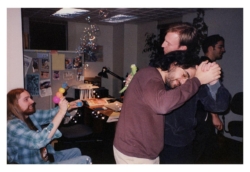 Prom night at Valkyrie...I think the theme was Under the Sea... From left: BMAN, Jarod, Gus, Chip.